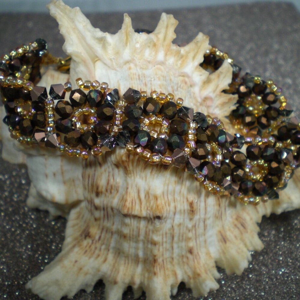 Bronze Crystal Bracelet